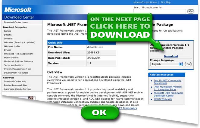 Microsoft .NET Framework Version 1.1
